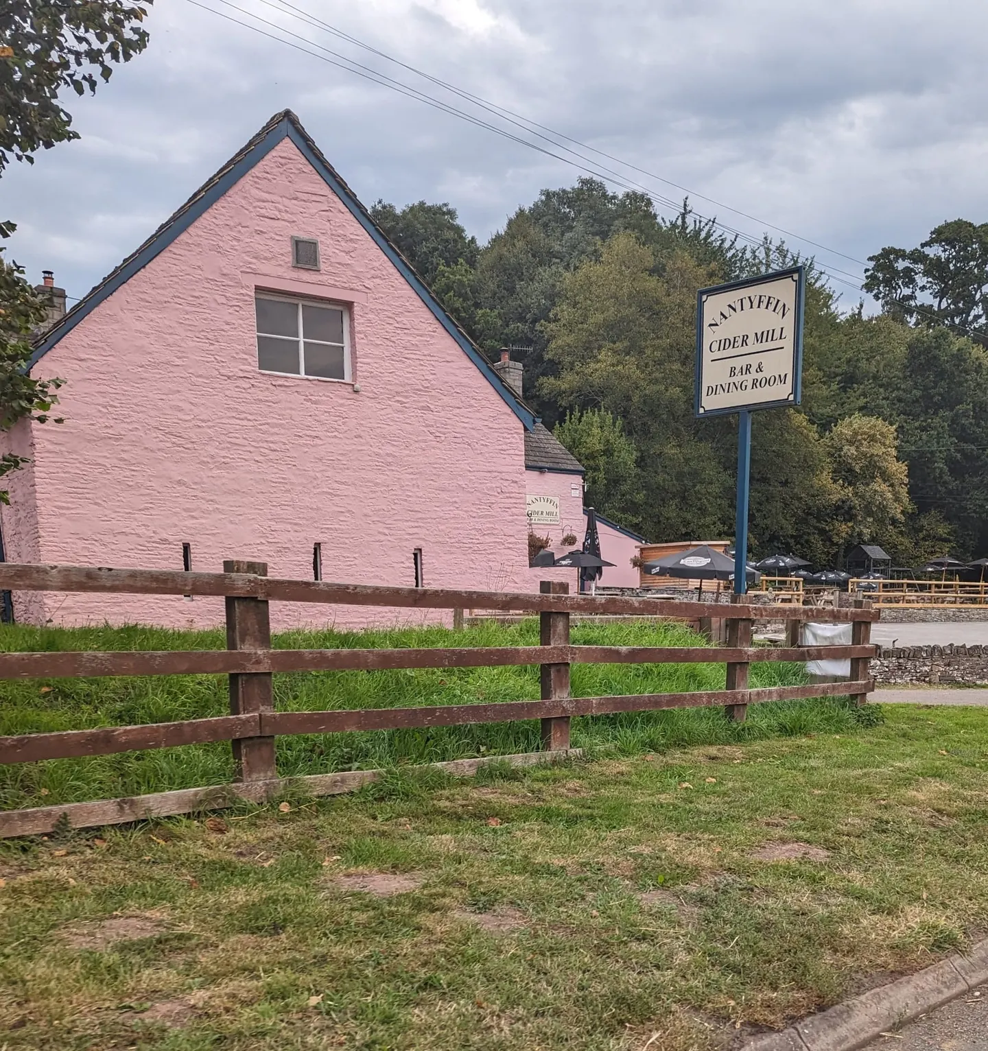 Photo of The Nantyffin Cider Mill Inn, a pub near Crickhowell in Bannau Brycheiniog, the Powys, mid Wales.