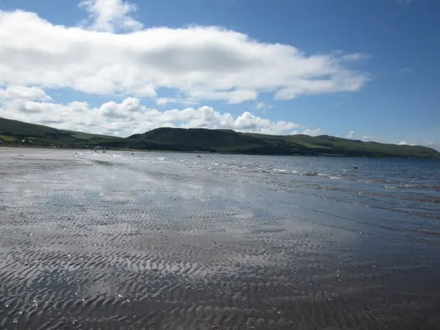 Photo of Girvan Beach, a beach near Barr, South Ayrshire, southern Scotland.