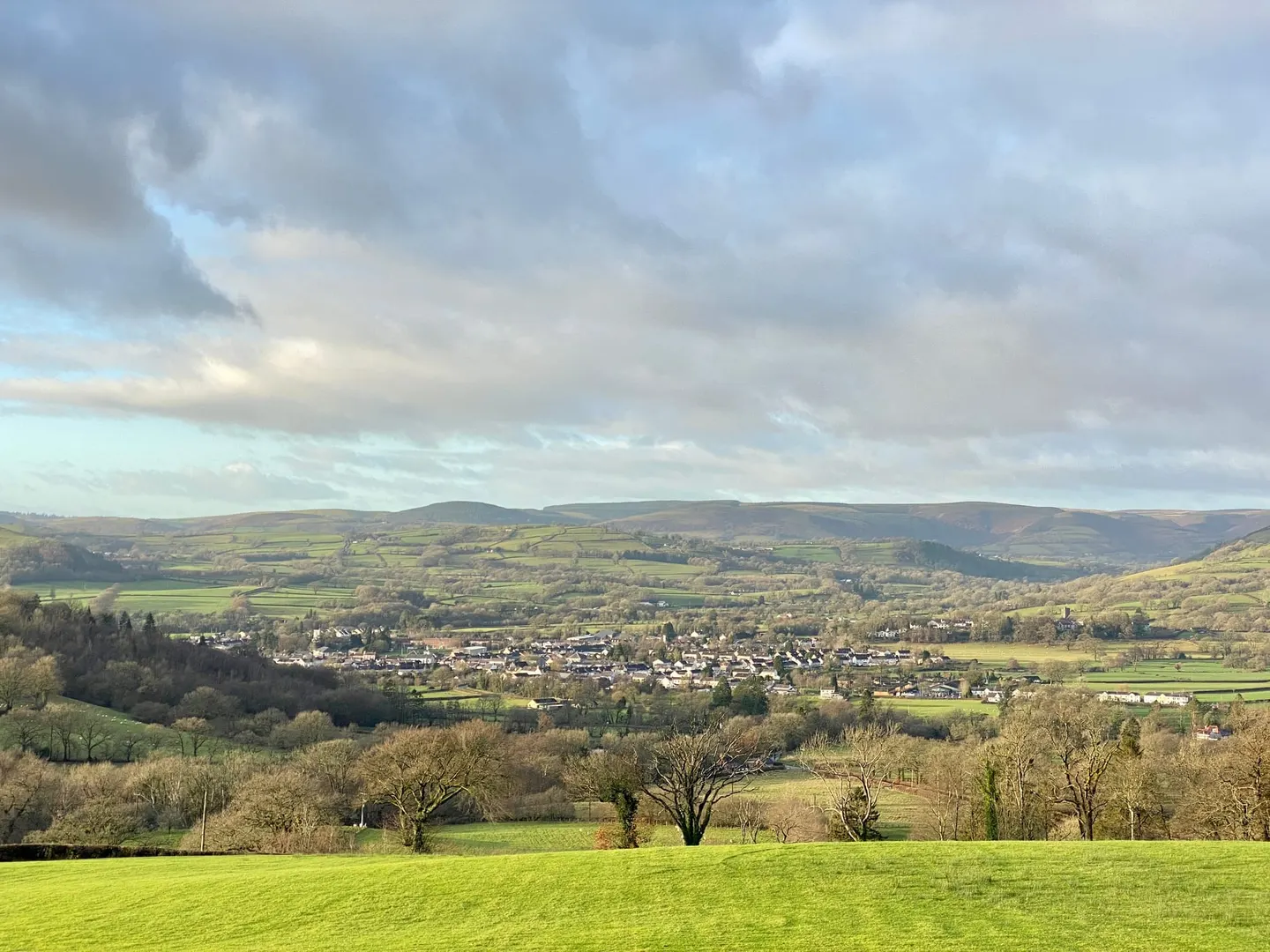 Photo of Llandovery, a village in Carmarthenshire, south west Wales.