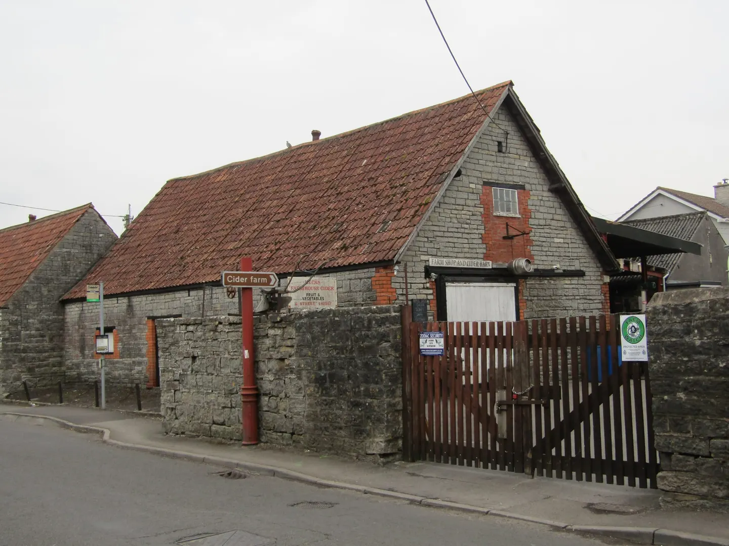 Photo of Hecks Cider Farm, a farm & farm shop near Street, Somerset, south west England.