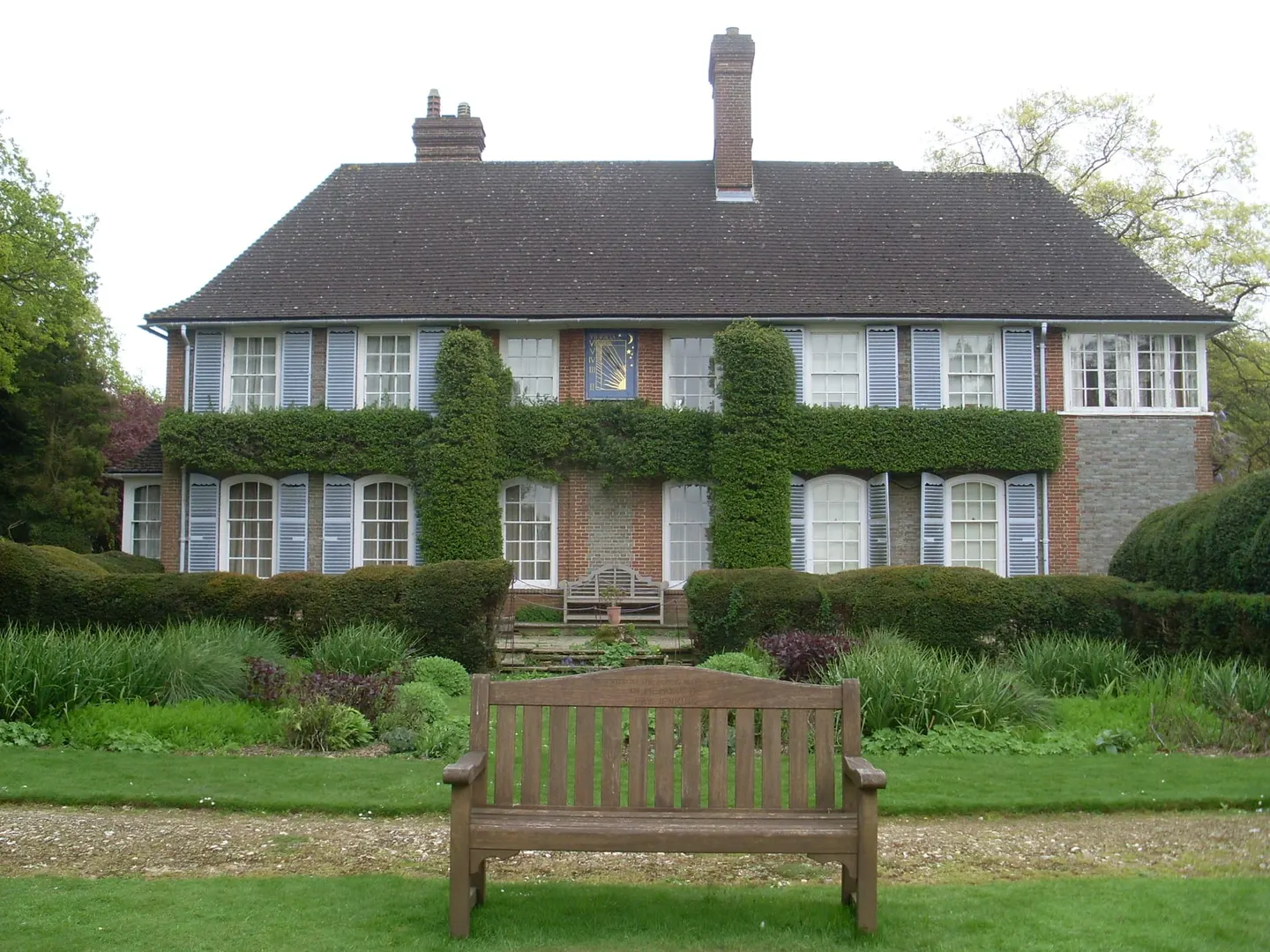 Photo of Nuffield Place, a house & garden near Ewelme in the Chilterns, Oxfordshire, south east England.
