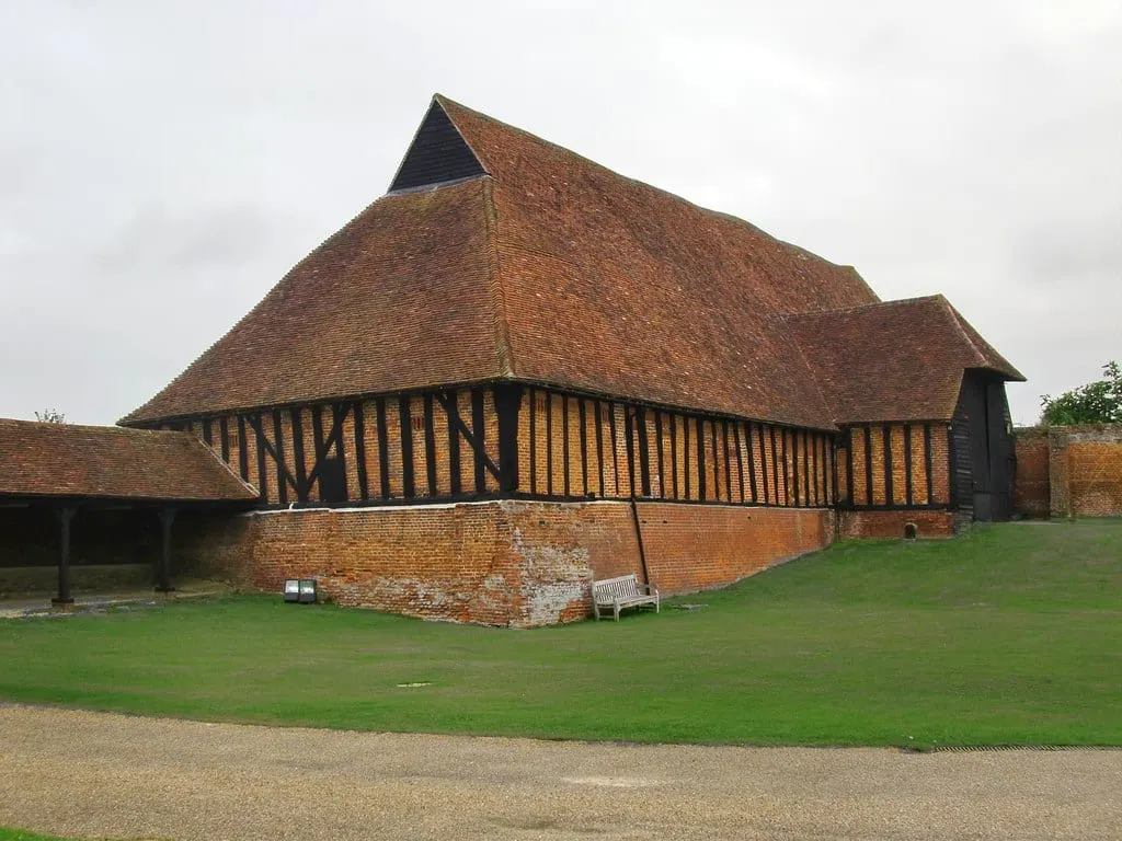 Photo of Cressing Temple Barns, a visitor attraction near Coggeshall, Essex, eastern England.