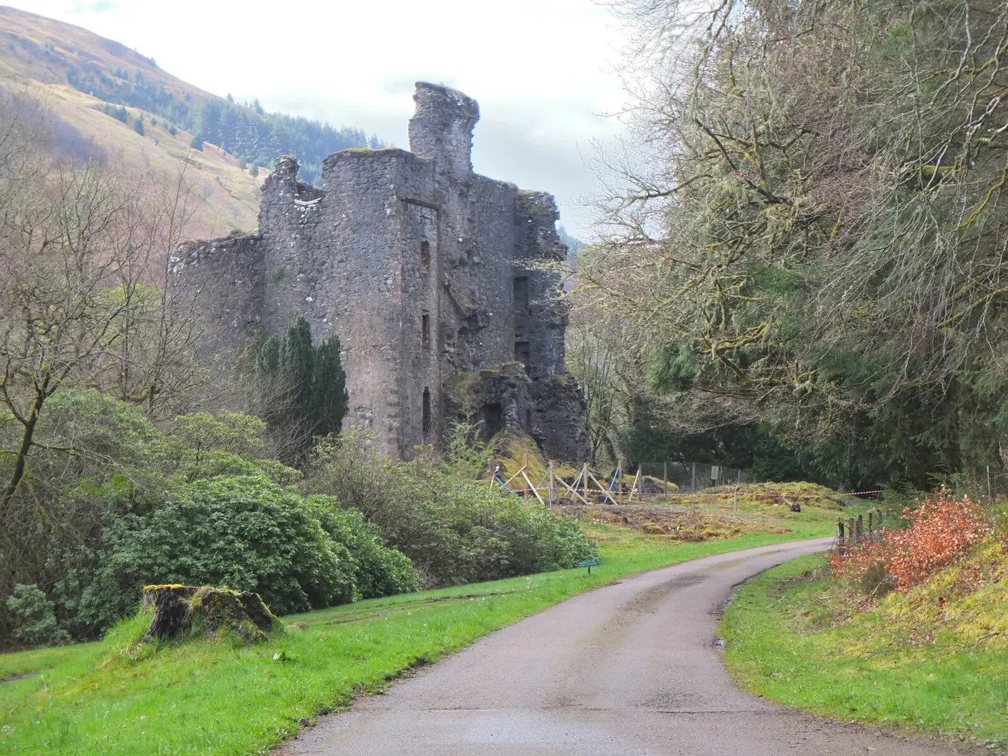 Photo of Invergarry Castle, a ruined castle near Fort Augustus, Highland, the Scottish Highlands and Islands.