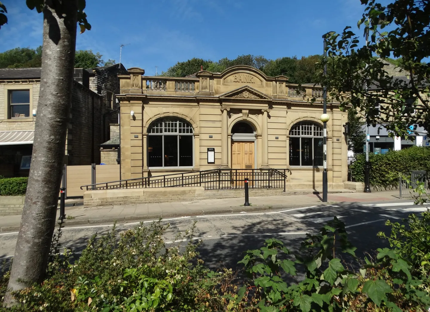 Photo of Slaithwaite, a village in West Yorkshire, northern England.