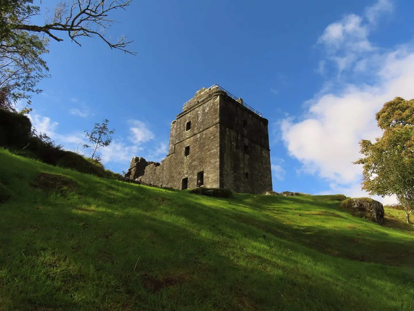 Photo of Carnasserie Castle, a ruined castle near Kilmartin, Argyll and Bute, the Scottish Highlands and Islands.