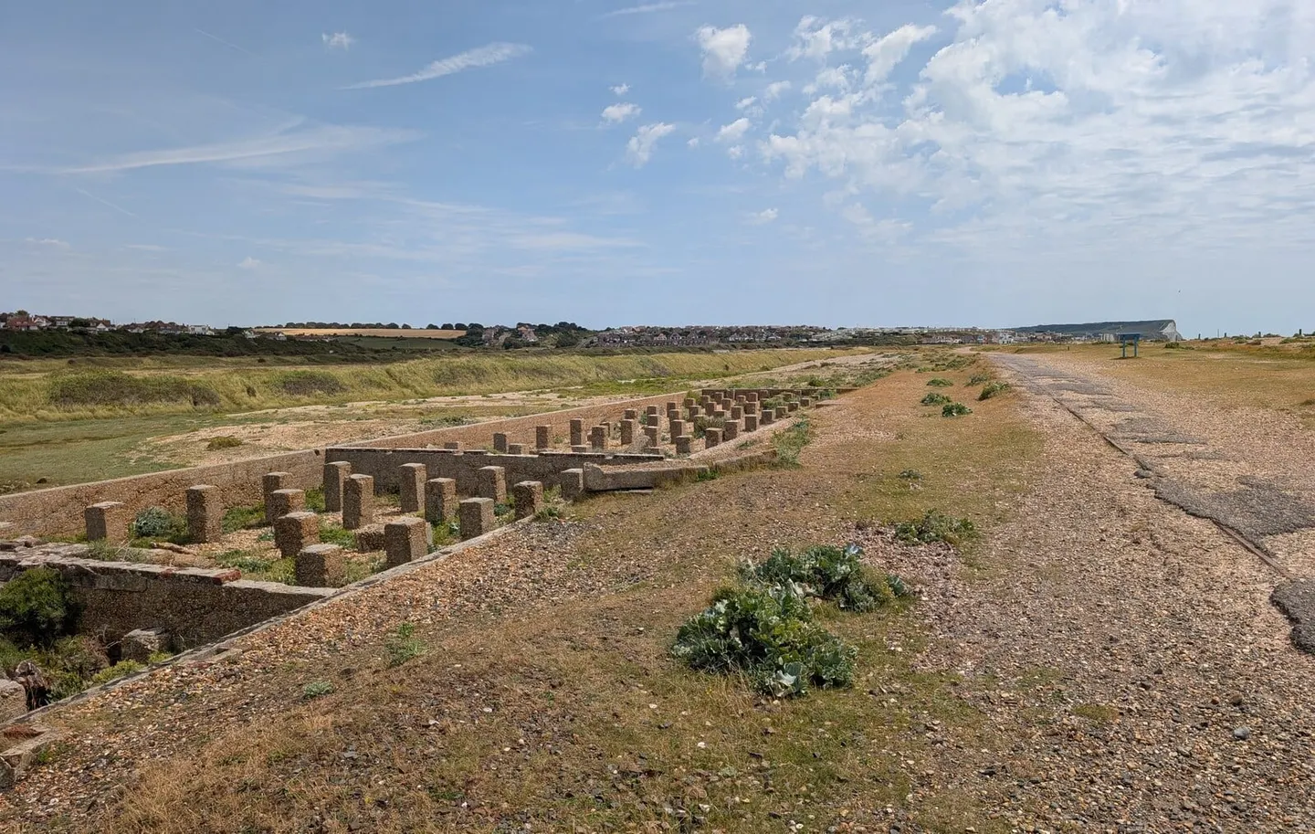 Photo of Tide Mills, a landmark near Westdean in the South Downs, East Sussex, south east England.