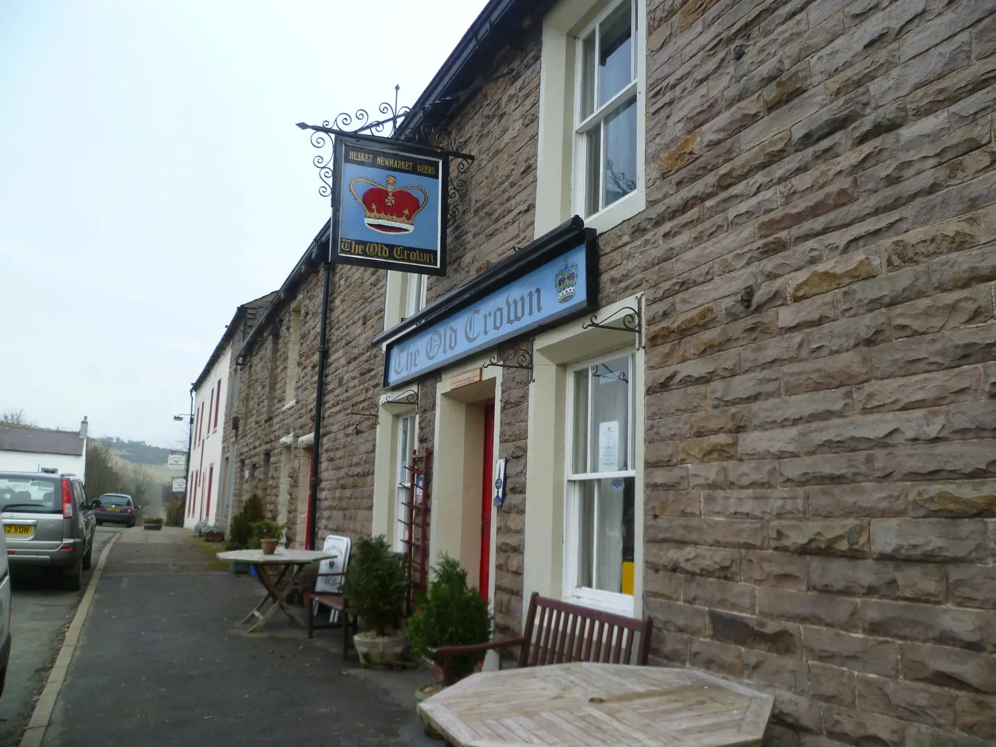Photo of The Old Crown, a pub near Hesket Newmarket in the Lake District, Cumbria, north west England.