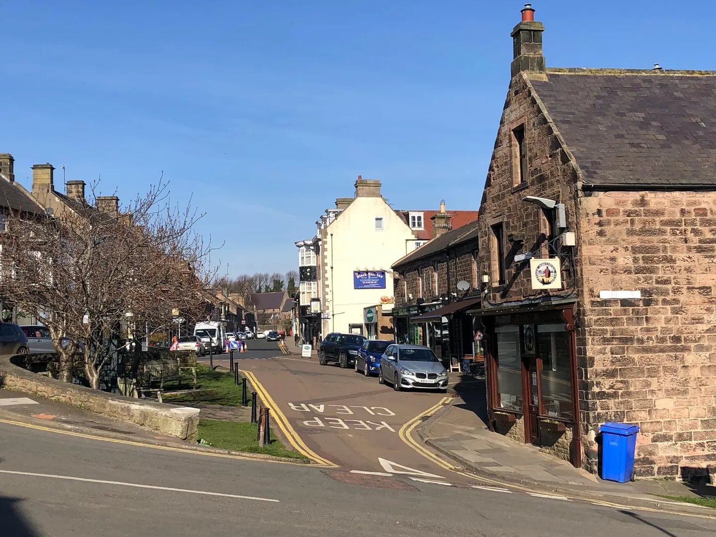 Photo of Wooler, a village in Northumberland, north east England.