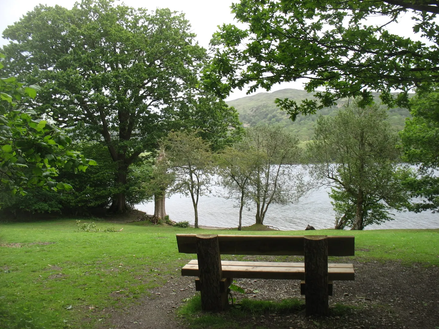 Photo of Coniston Water, Brown Howe, a swimming spot in the Lake District, Cumbria, north west England.