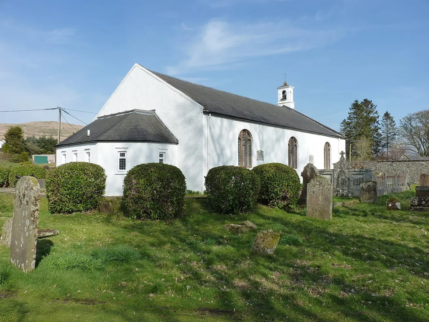 Photo of Carsphairn Parish Church, a church in Dumfries and Galloway, southern Scotland.