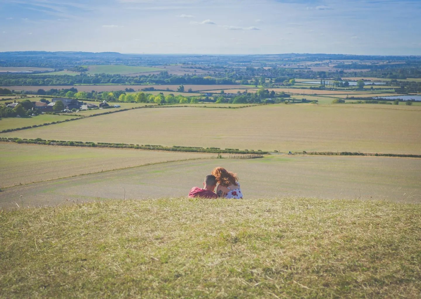 Photo: Ivinghoe Beacon, a viewpoint in the Chilterns, Buckinghamshire, south east England.