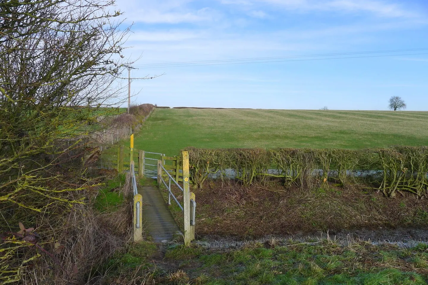 Photo along the Leicestershire Round, a 100-mile long-distance path in central England.