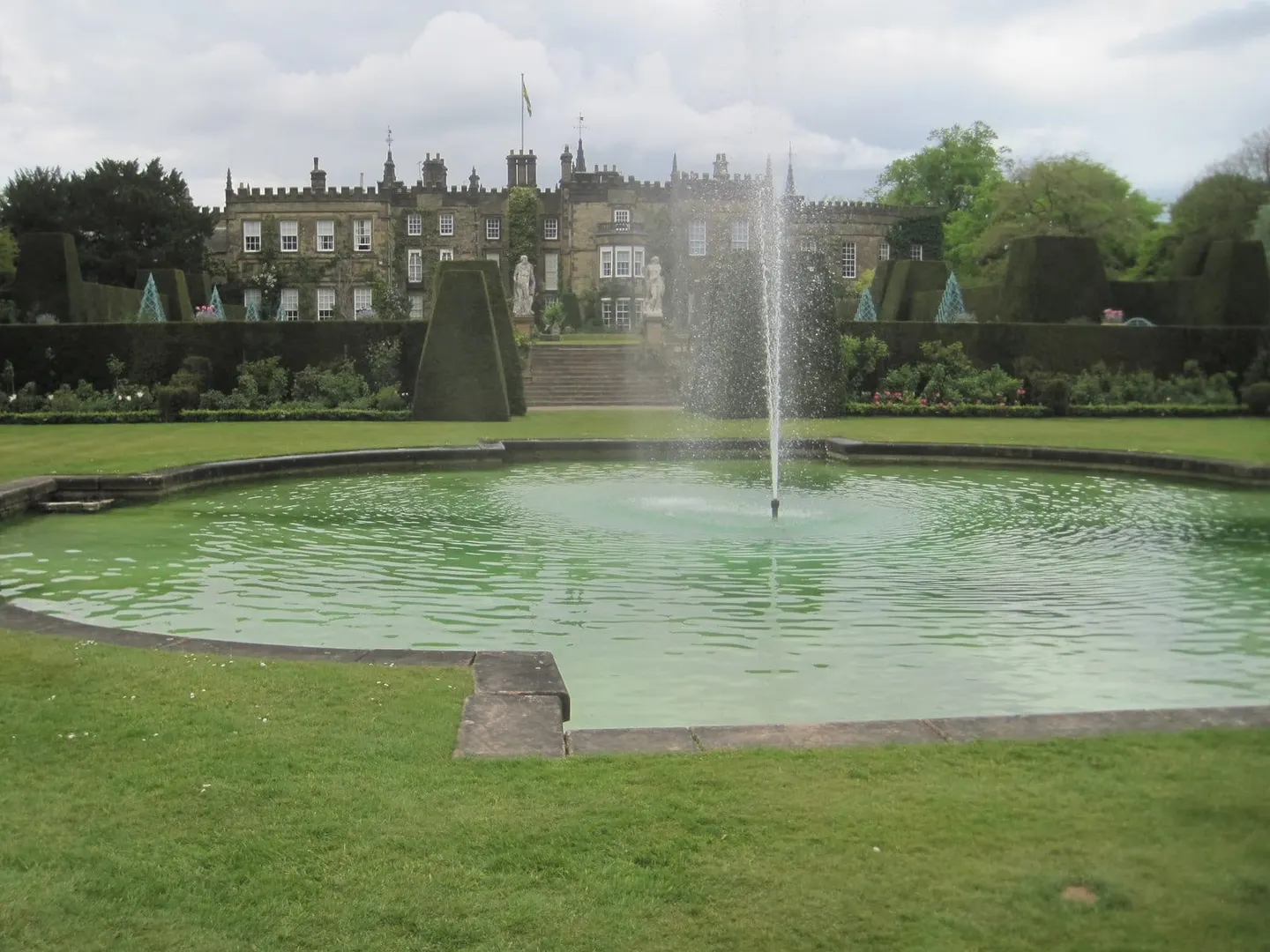 Photo of Renishaw Hall, a Grade II* registered house & garden near Sheffield, Derbyshire, central England.