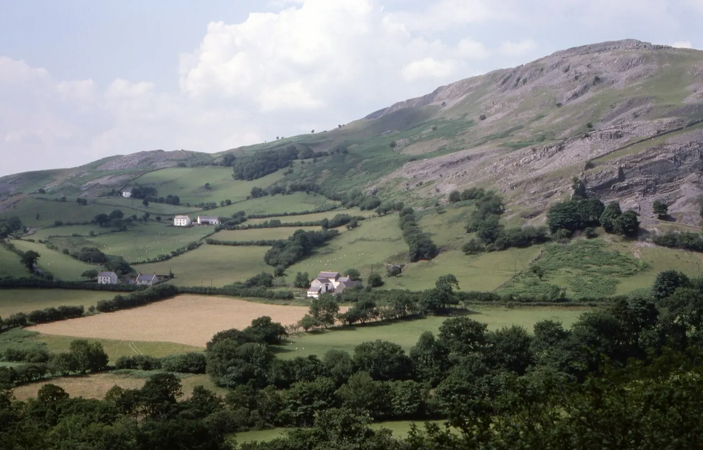 Photo of Black Mountains, a Site of Special Scientific Interest near Capel-y-ffin in Bannau Brycheiniog, Herefordshire, central England.