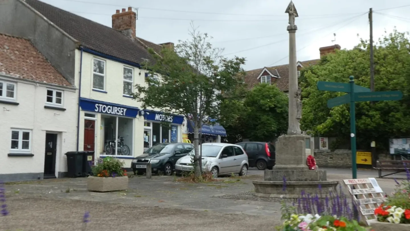 Photo of Stogursey, a village in Somerset, south west England.