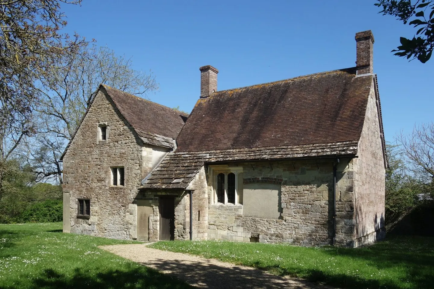 Photo of Fiddleford Manor, a house near Sturminster Newton, Dorset, south west England.