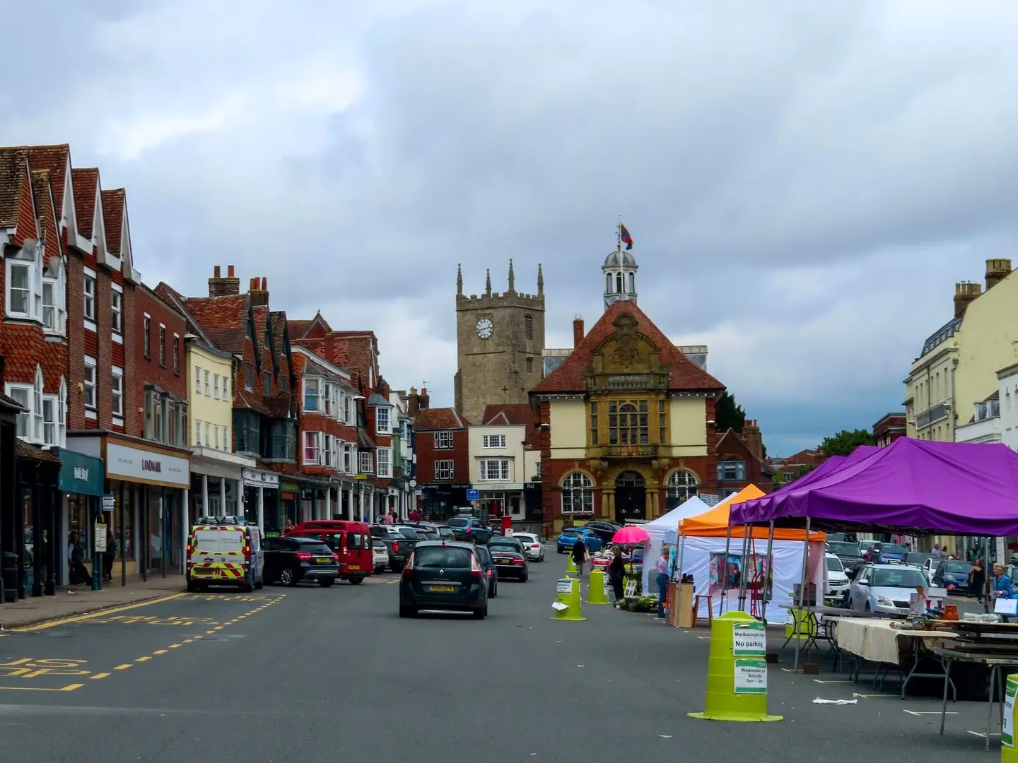 Photo of Marlborough, a village in the North Wessex Downs, Wiltshire, south west England.