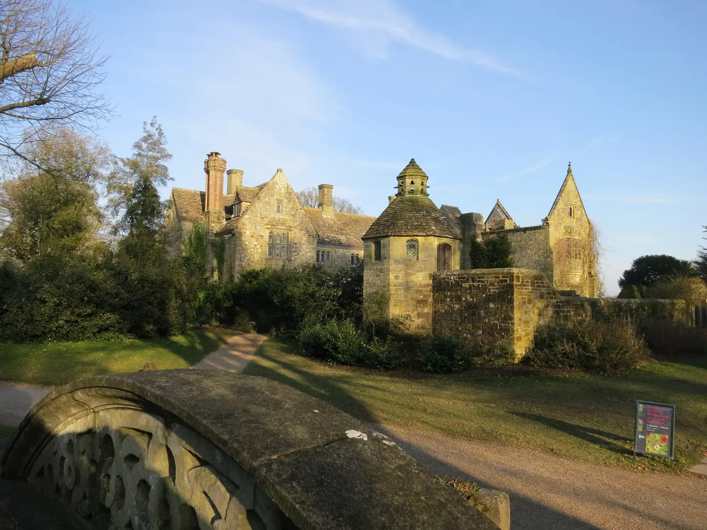 Photo of Nymans, a Grade II* registered house & garden near Slaugham in the High Weald, West Sussex, south east England.