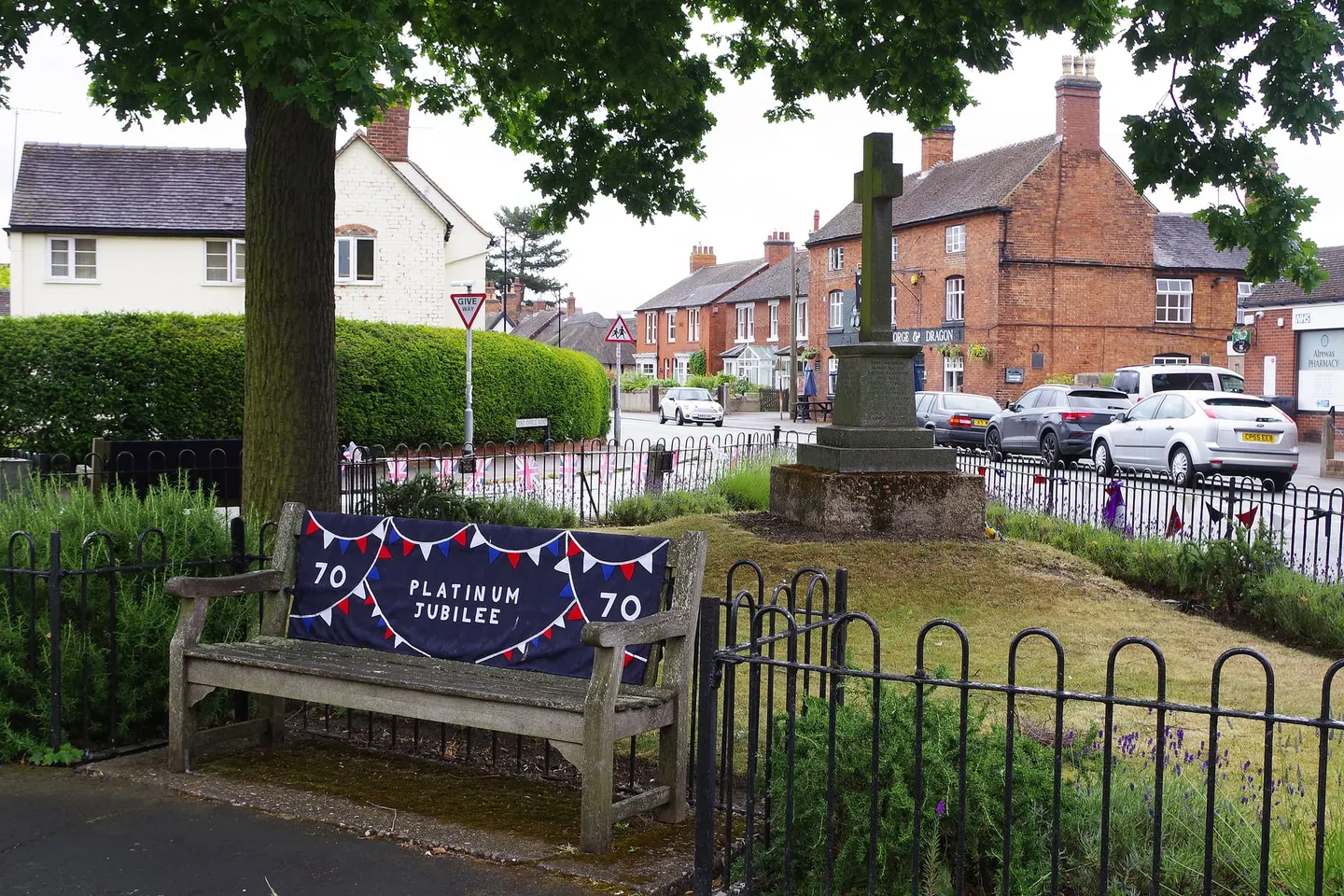 Photo of Alrewas, a village in Staffordshire, central England.