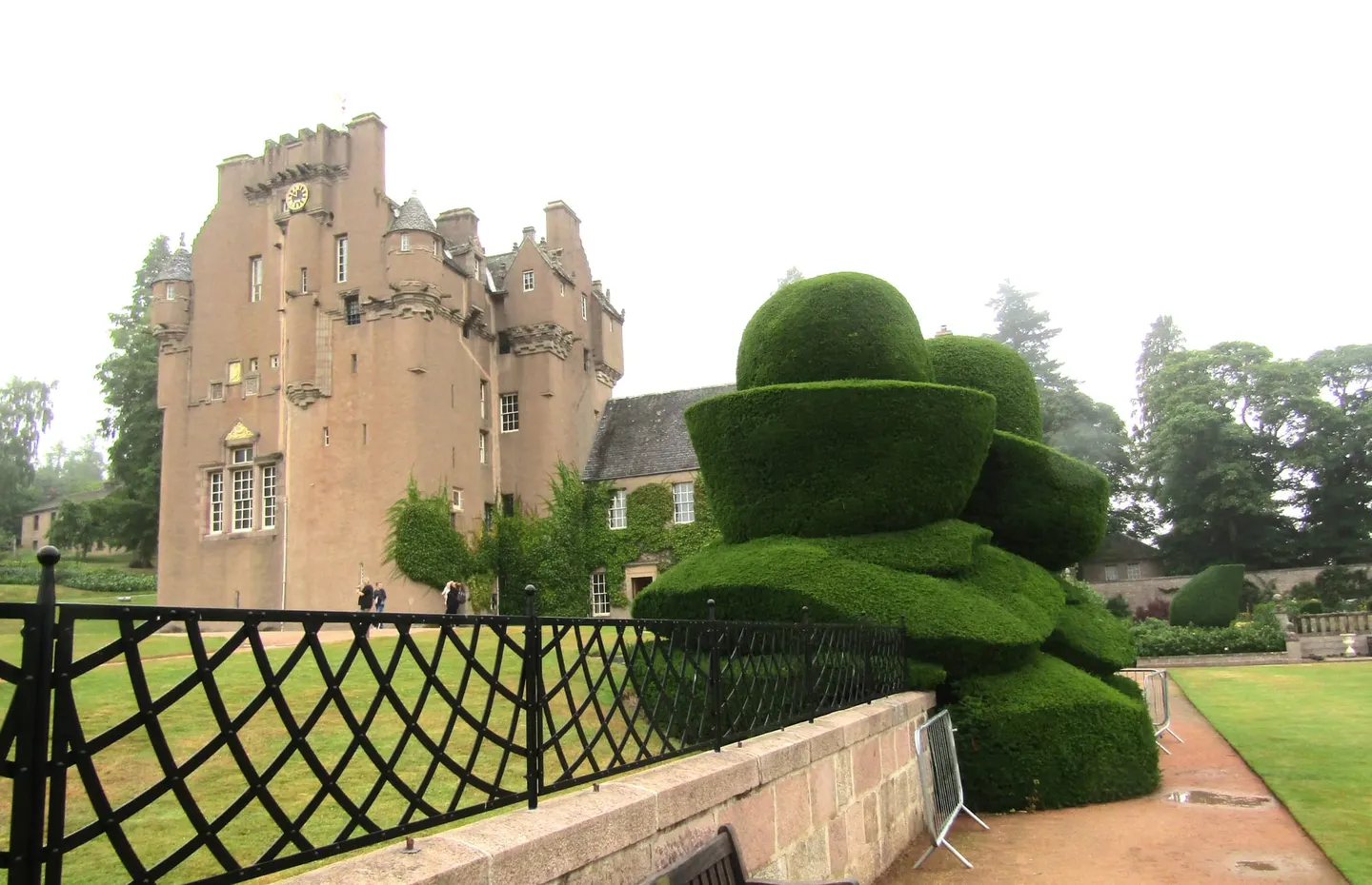 Photo of Crathes Castle Garden, a garden near Banchory, Aberdeenshire, north east Scotland.