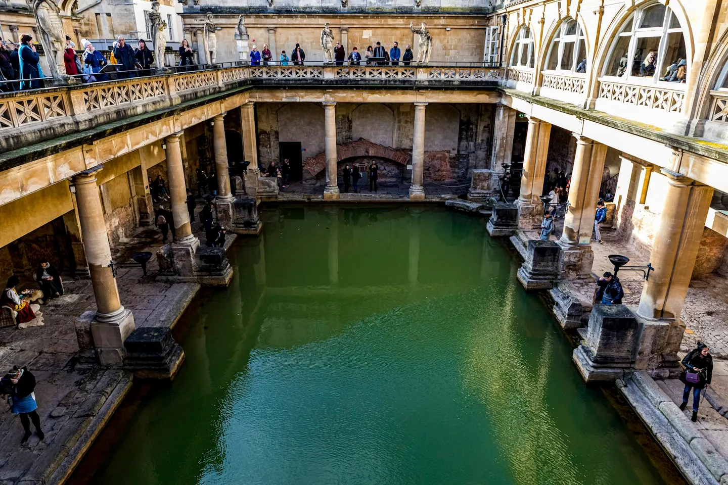 Photo of Roman Baths, a Roman baths in Somerset, south west England.