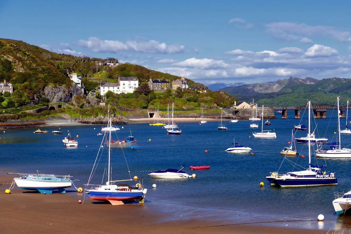 Photo of Barmouth, a village in Gwynedd, north Wales.