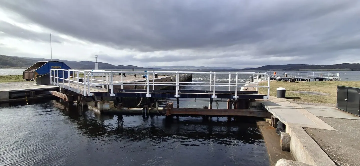 Photo of the Caledonian Canal, a 60-mile canal running from Fort William to Inverness, the Scottish Highlands and Islands.