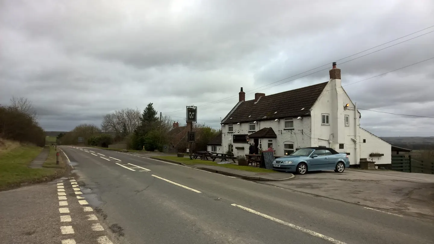 Photo of Cross Keys, a pub near Grasby, Lincolnshire, central England.