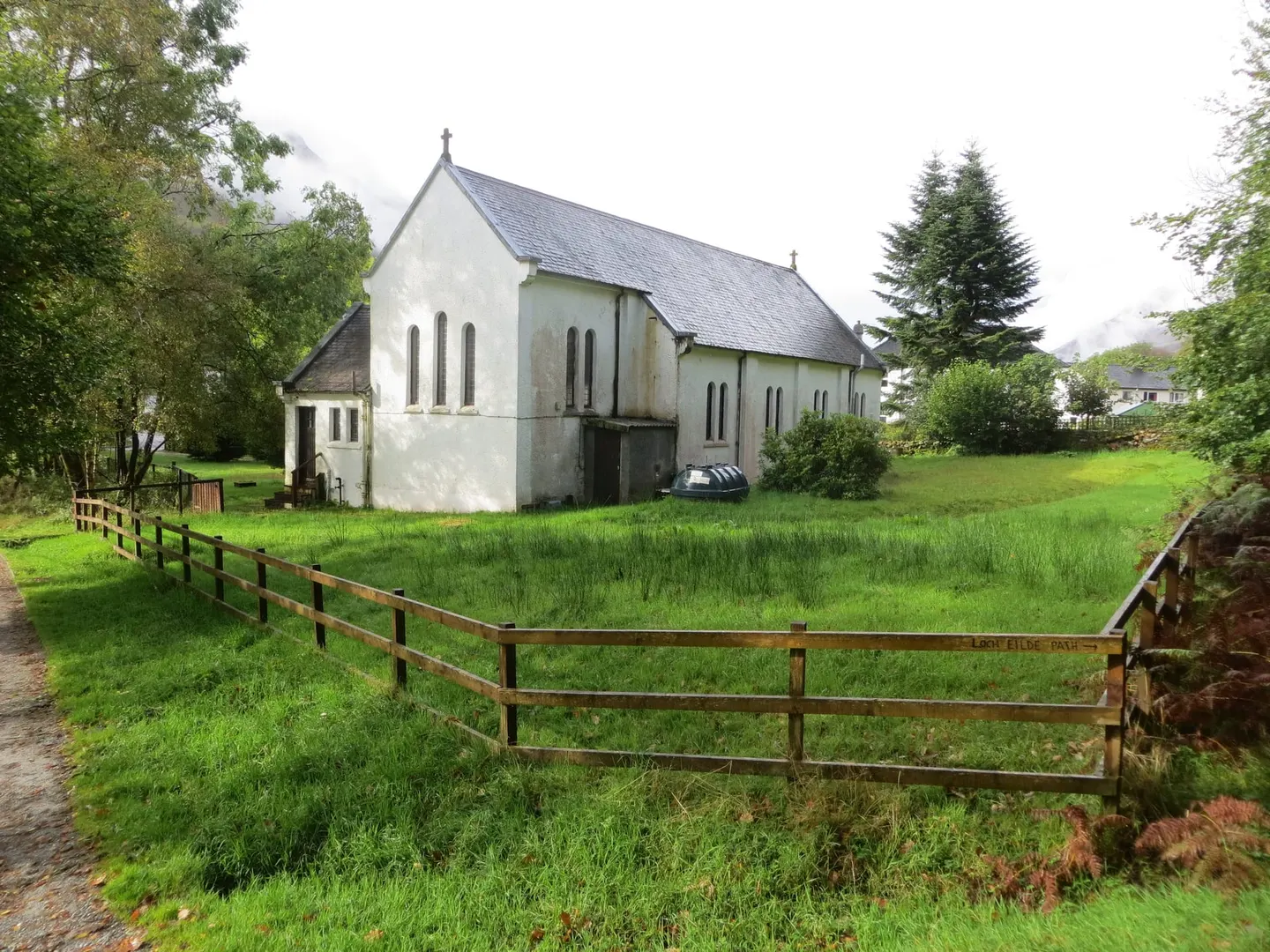 Photo of St Paul's Episcopal Church, Kinlochleven, a church in Ben Nevis and Glen Coe, Highland, the Scottish Highlands and Islands.