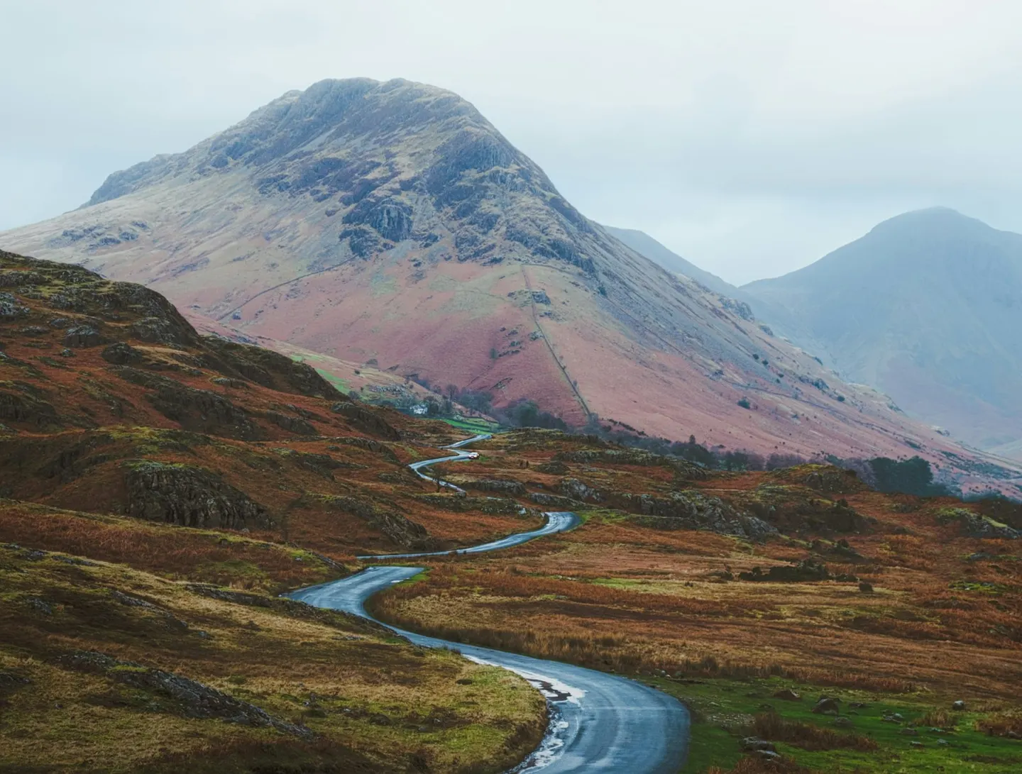 Photo: Yewbarrow, a 629m Lake District fell near Wasdale Head, Cumbria, north west England.