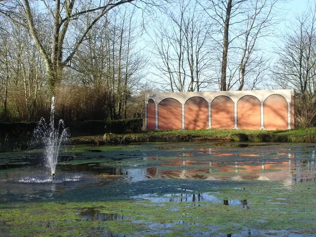 Photo of The Moot and Moot House, Downton, a Grade II* registered house & garden near Salisbury, Wiltshire, south west England.