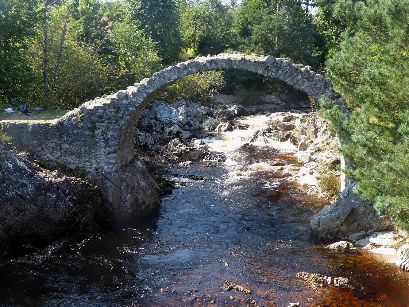 Photo of Carrbridge, a village in the Cairngorms, Highland, the Scottish Highlands and Islands.