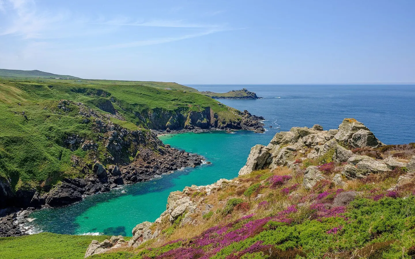 Photo of Zennor, a village in Cornwall, south west England.