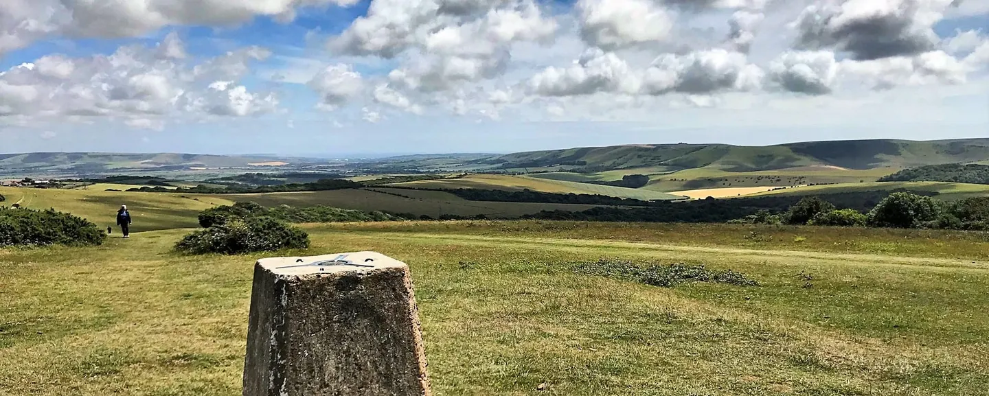 Photo of Black Cap, a country estate near Lewes in the South Downs, East Sussex, south east England.