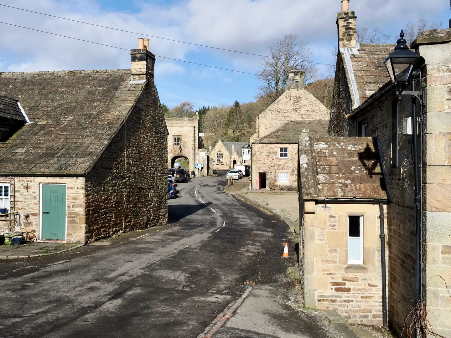 Photo of Blanchland, a village in the North Pennines, Northumberland, north east England.