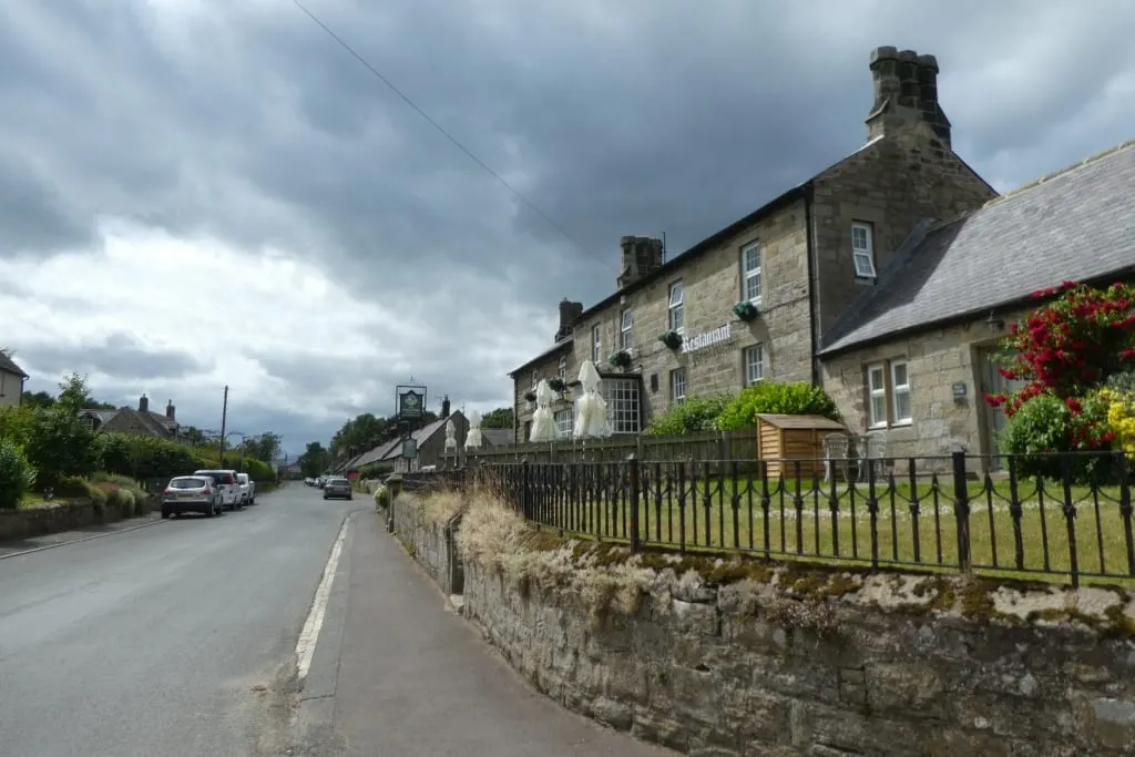Photo of The Percy Arms, a pub near Chatton, Northumberland, north east England.