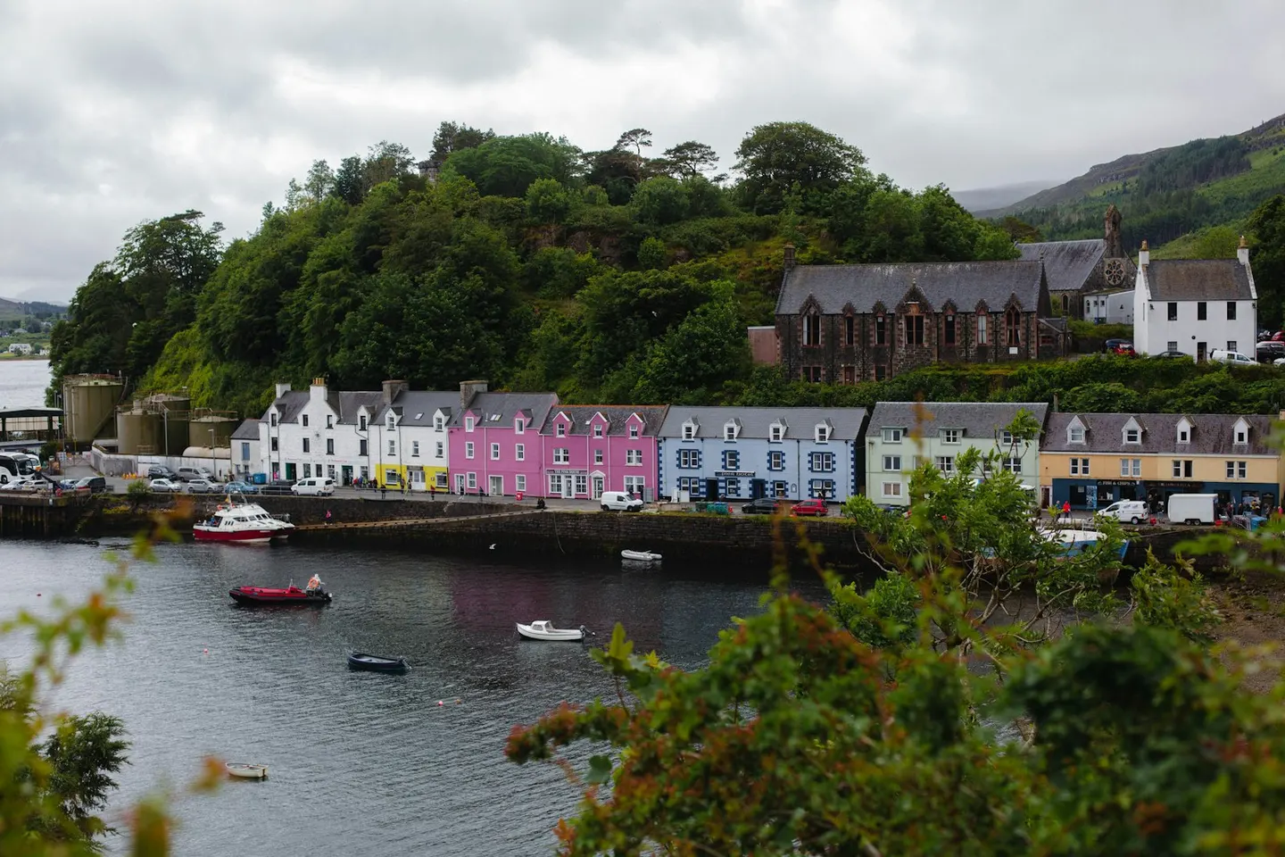 Photo of Portree, a village in Highland, the Scottish Highlands and Islands.