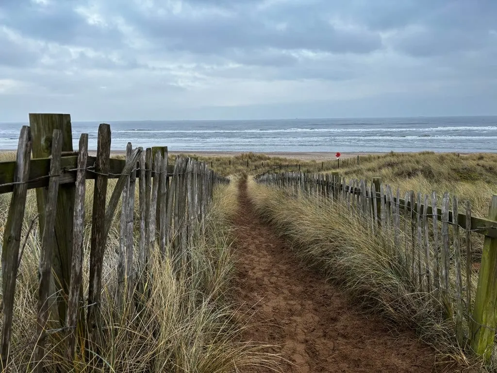 Photo of Crimdon, a swimming spot near Hartlepool, County Durham, north east England.