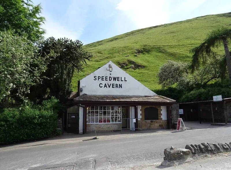 Photo of Speedwell Cavern, a cave near Castleton in the Peak District, Derbyshire, central England.