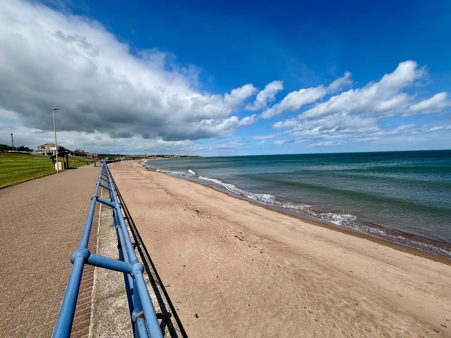 Photo of Spittal, a swimming spot near Berwick-upon-Tweed, Northumberland, north east England.