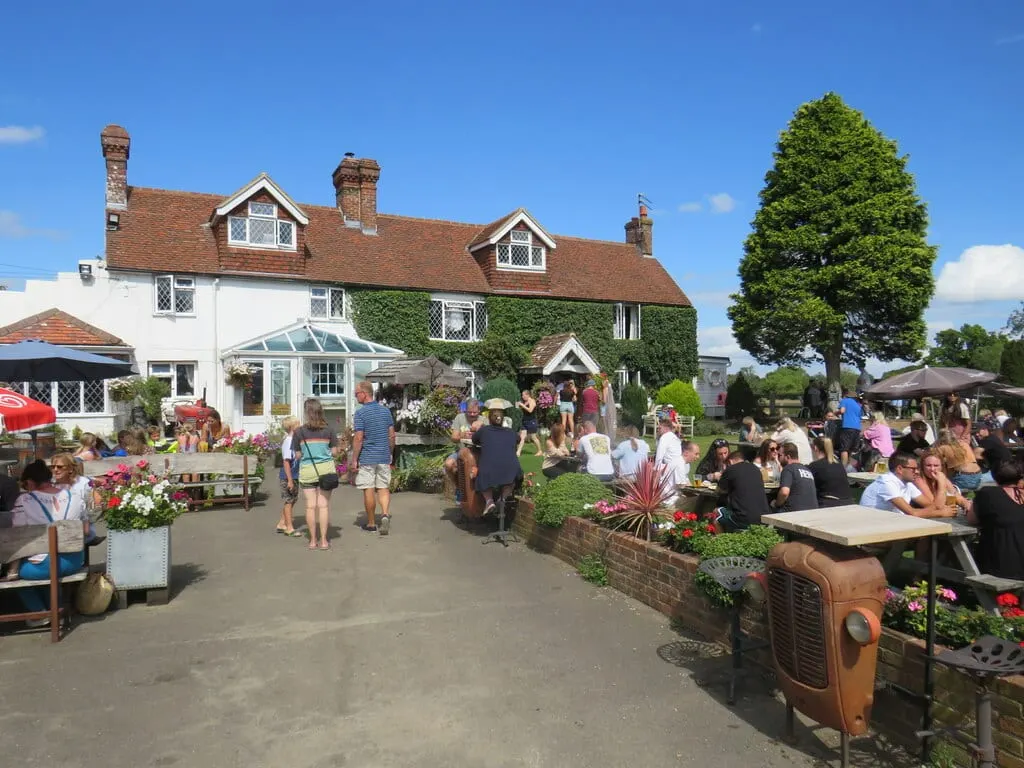 Photo of The Anchor Inn, a pub near Barcombe, East Sussex, south east England.