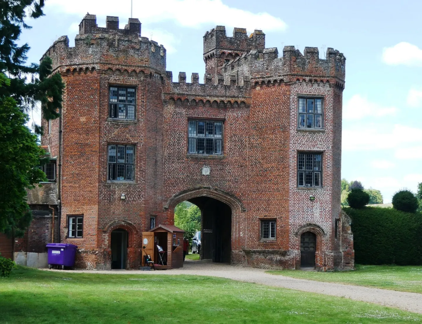 Photo of Lullingstone Castle, a ruined castle near Eynsford, Kent, south east England.