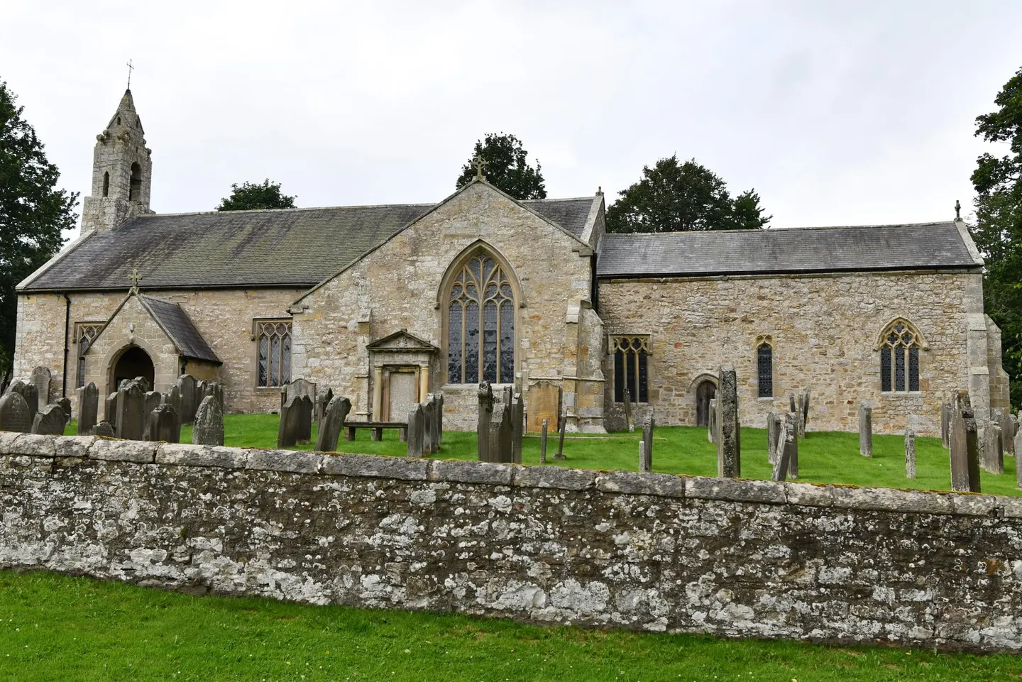 Photo of St Cuthbert's Church, Elsdon, a church in Northumberland, north east England.