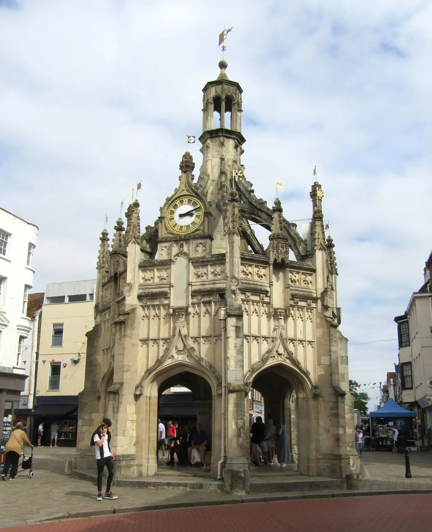 Photo of Chichester Cross, a landmark near Dell Quay, West Sussex, south east England.