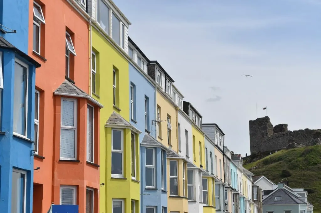 Photo of Criccieth, a village in Gwynedd, north Wales.