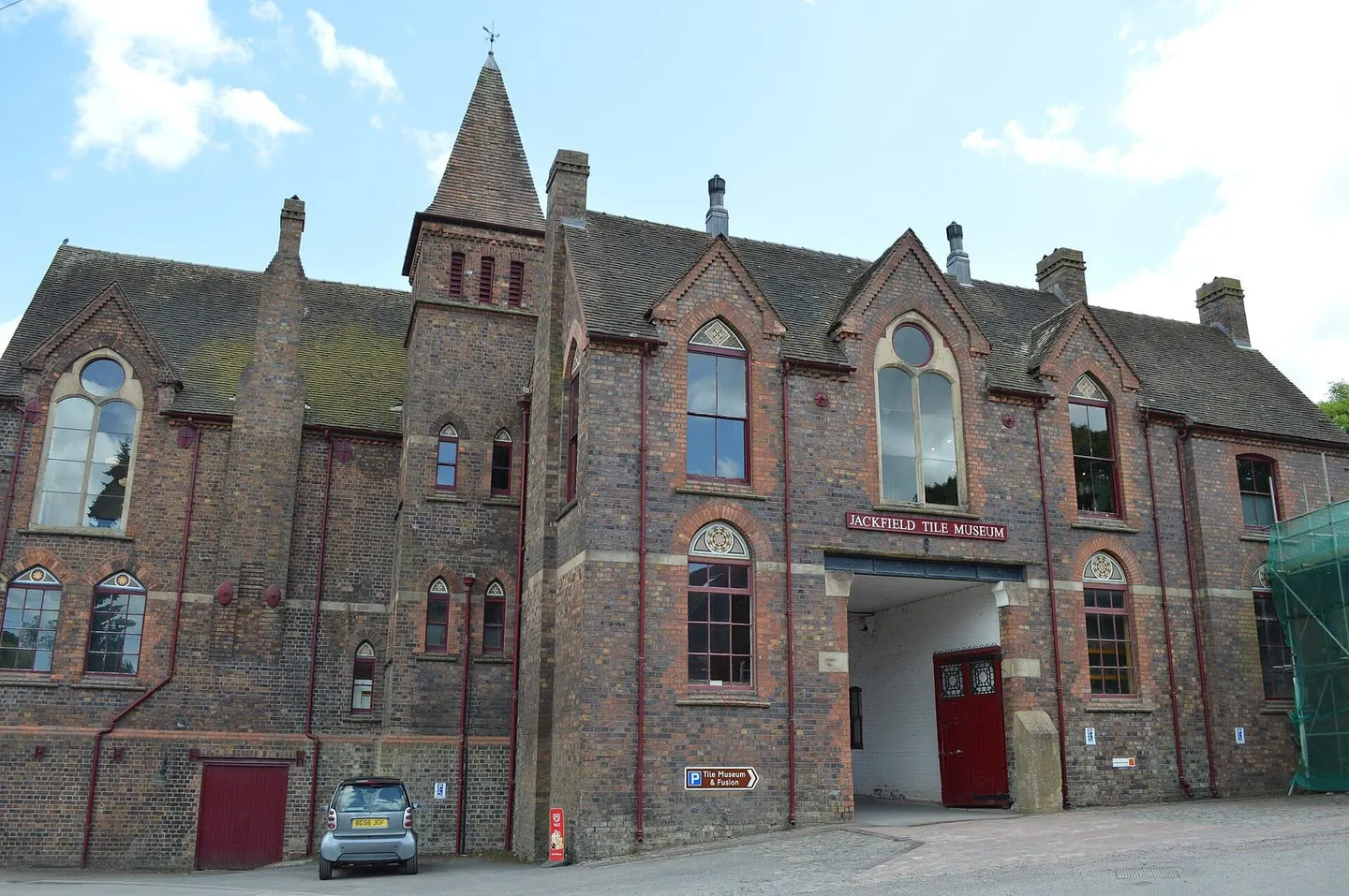 Photo of Jackfield Tile Museum, a visitor attraction near Ironbridge, Shropshire, central England.