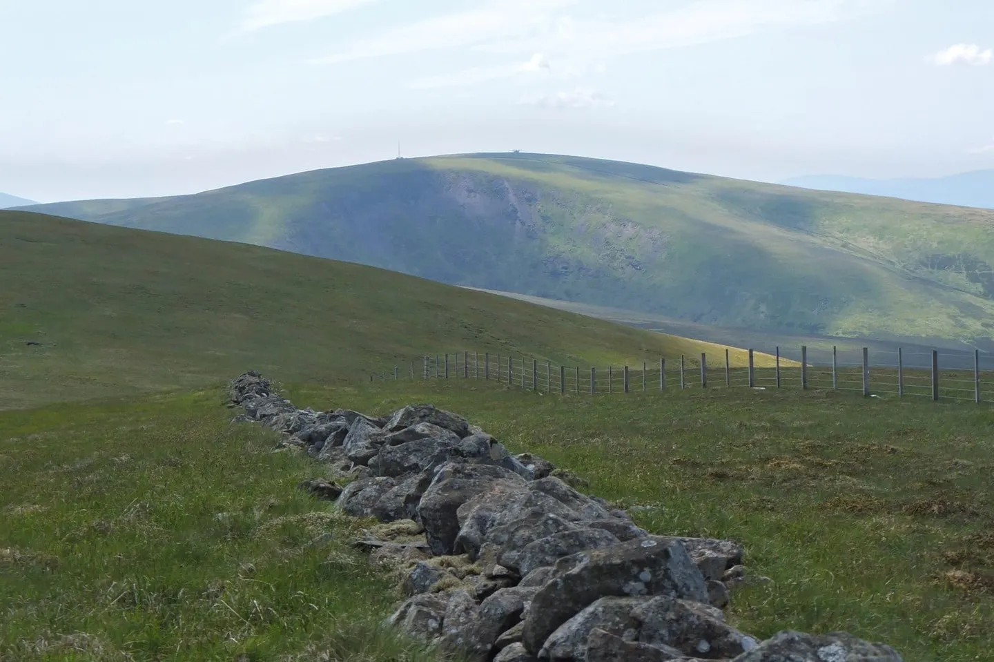 Photo: Dollar Law, an 817m hill near Stobo, the Scottish Borders, southern Scotland.