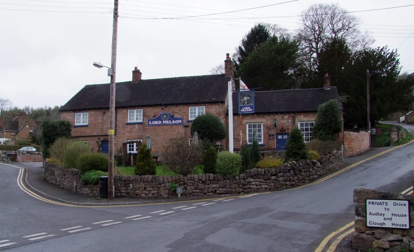 Photo of Oakamoor, a village in Staffordshire, central England.