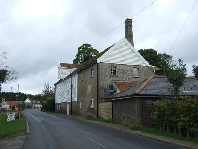 Photo of Tuddenham Mill, a restaurant in Suffolk, eastern England.