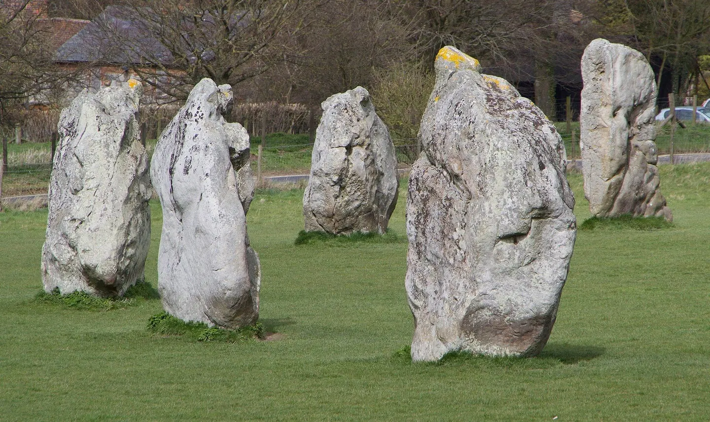 Photo of Avebury, an ancient site near Marlborough in the North Wessex Downs, Wiltshire, south west England.